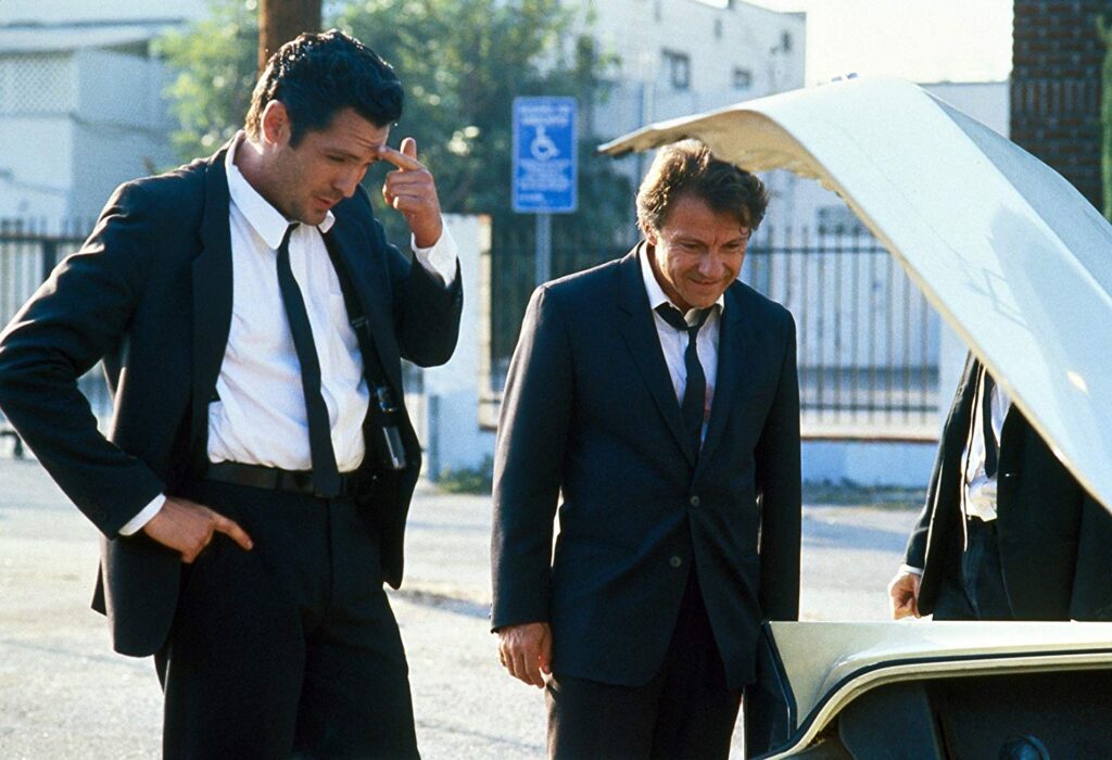 Harvey Keitel e Michael Madsen em Cães de Aluguel (Quentin Tarantino)