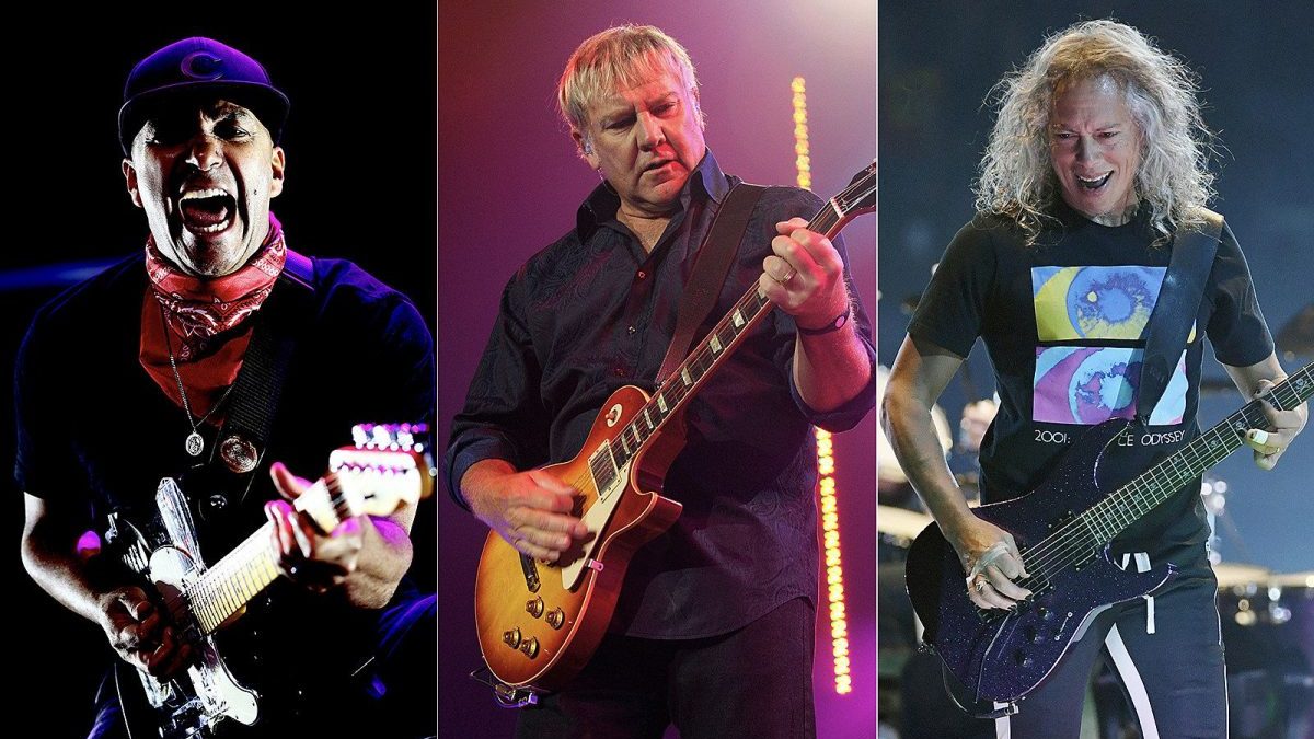 Alex Lifeson Tom Morello Kirk Hammett