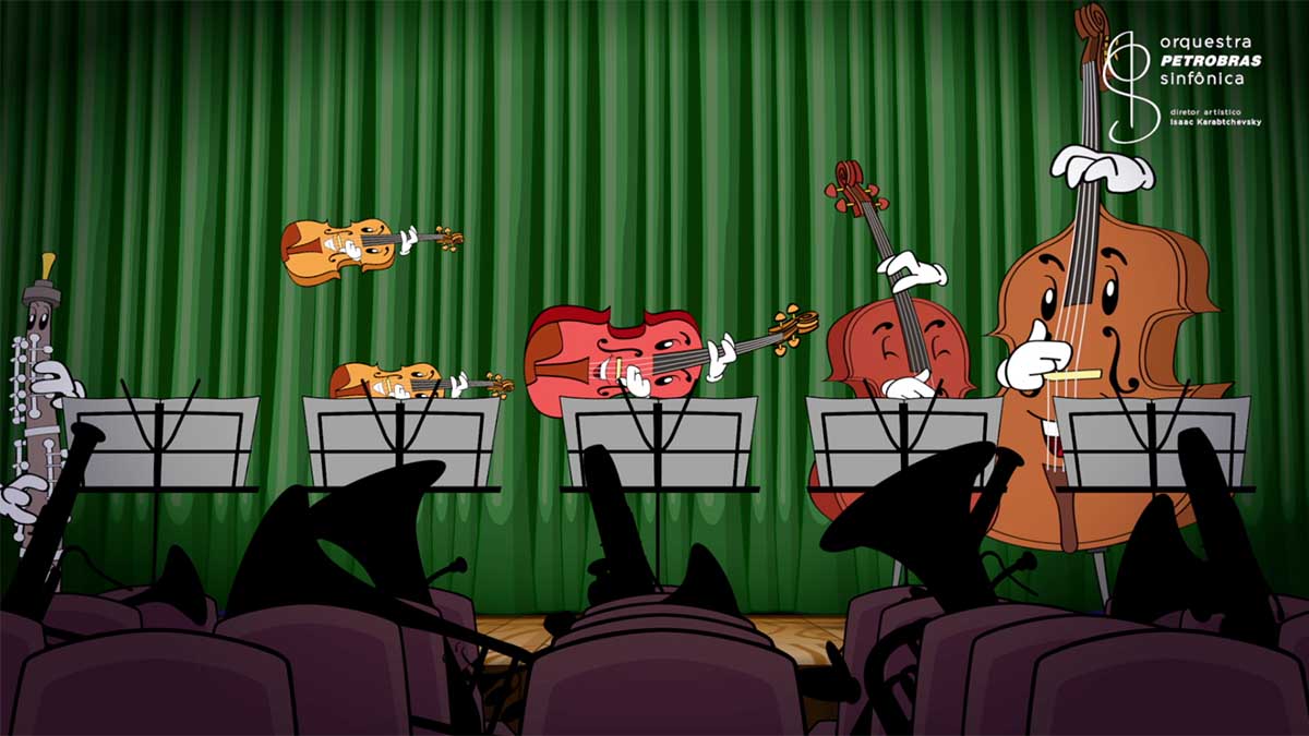 Orquestra Petrobras Sinfônica TV Rá Tim Bum animação